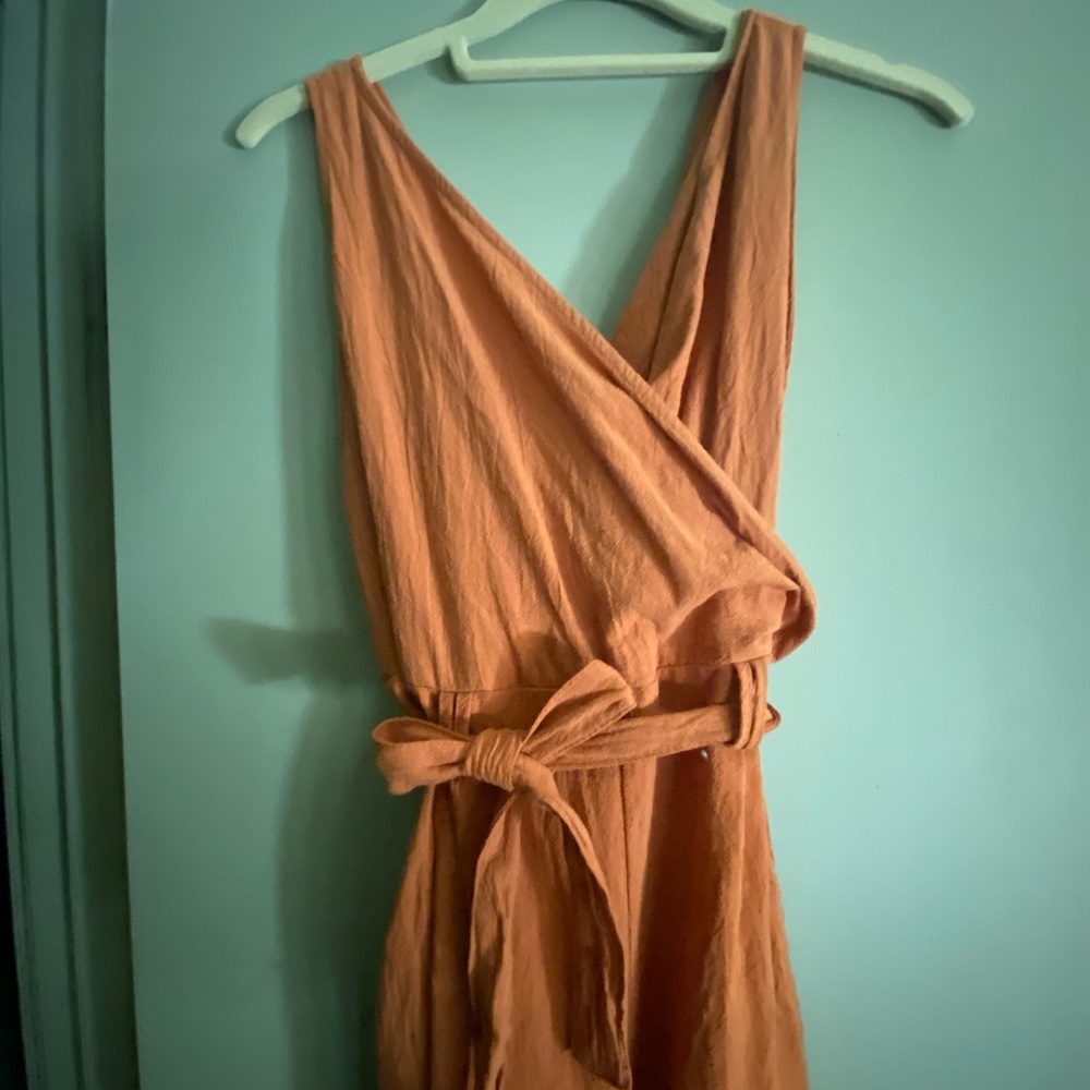 Burnt orange jumpsuit
